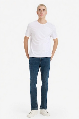 Defacto Pedro Slim Fit Dar Kalıp Normal Bel Dar Paça Jean Pantolon F9777ax26spnm34 Mavi-nm34