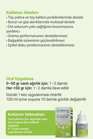 Mixtura Pharma Bird Vıt A-e Plus