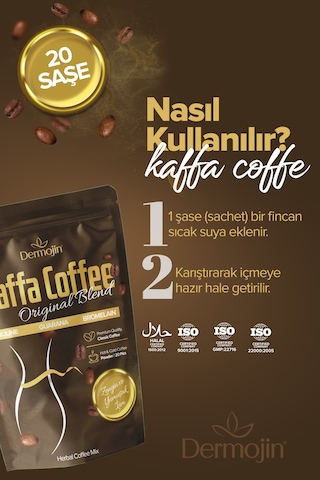 3 Adet - Kaffa Kahvesi Inulın , Bromelaın ,guarana Çözünebilir