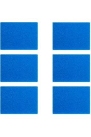 Yuntech01 Tineco İfloor Hf10e-01 Süpürge İçin 6 Adet Mavi Sponge Filtre - Toz Ve Pollen Temizliği, Dayanıklı Malzeme