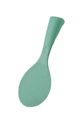 Pirinç Kaşığı Gıda Sınıfı Isıya Dayanıklı Kürek Silikon Ayaklı Tip Pirinç Spatula Yemek Servis Pirinç Küreği Mutfak Aleti Mavi