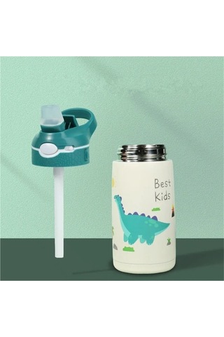 Maoyaya 400 Ml Çocuk Termos Su Şişesi - Bebek Ördek Kupa Bebek Termos