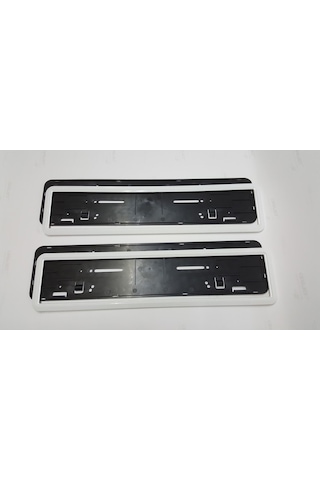 Araç Takmatik Plakalık Krom P. Black Beyaz Kırmızı Araç Plakalık 401594942