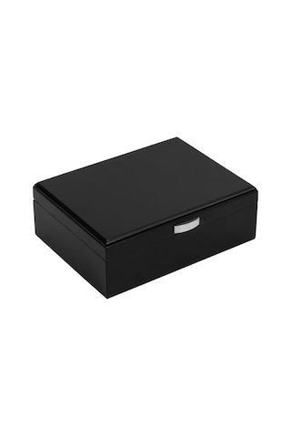 Falconetti Mat Siyah Humidor Puro Kutusu Küllük Makas Seti Rd26