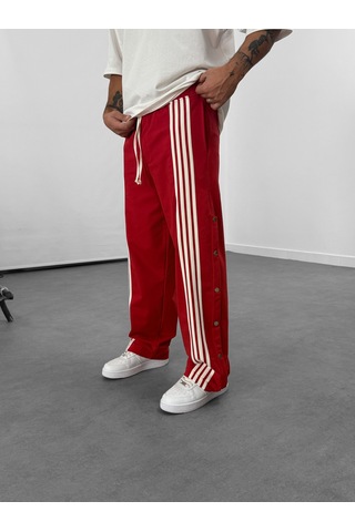 Cocopelli Şeritli Kırmızı Erkek Baggy Pantolon Coc1060 Kırmızı