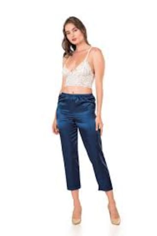 Moongirl Kadın Saten Pijama Takımı Dantel Büstiyetli Lacivert Moongirl Kadın Saten Pijama Takımı Dantel Büstiyetli Lacivert