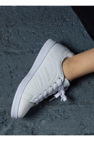 Jump 15306-15307 Beyaz Kadın Sneaker Günlük Spor Ayakkabı Beyaz