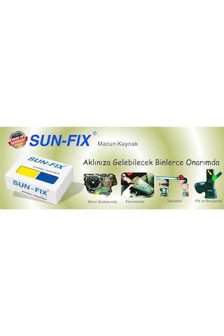 SunFix Universal Çift KarışıMLı Epoksi Macun Kaynak 40 G