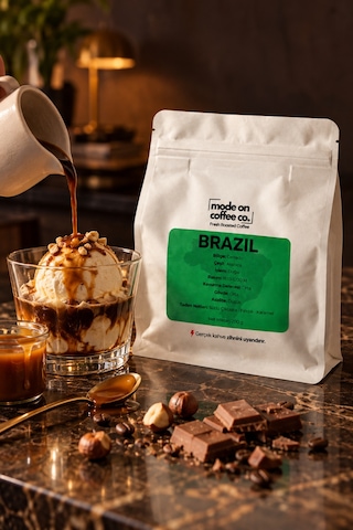 Brezilya Cerrado Filtre Ve Espresso Kahve 200 Gr %100 Arabica Doğal - Espresso Makinesi İçin Öğütülmüş