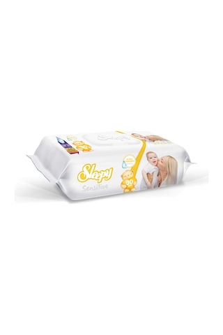 Sleepy Sensitive Hassas Ciltlere Özel Islak Bebek Havlusu 5 X 90'Lı