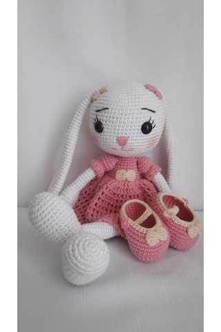 Amigurumi Pembe Tavşan Oyuncak
