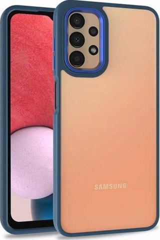 Galaxy Uyumlu A53 5g Kılıf Zore Flora Kapak Mavi