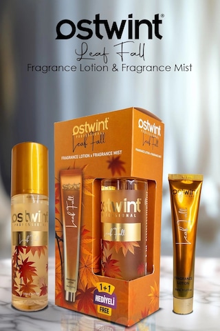 Ostwint Leaf Fall Vücut Spreyi 200ml & Vücut Kremi 50ml Set - Sonbahar Esintisi Ve Oud Parfüm Kokusu
