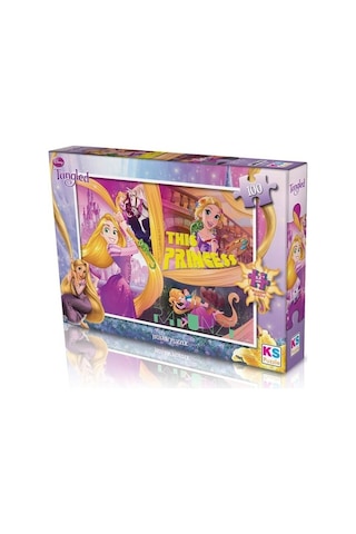 Ks Games 100 Parça Puzzle Tangled-rapunzel