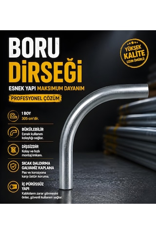 Boru Dirseği 1/2" İnç 5 Adet