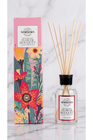 Marmara Flower Bouquet Bambu Çubuklu Ortam Kokusu Çiçek Buketi