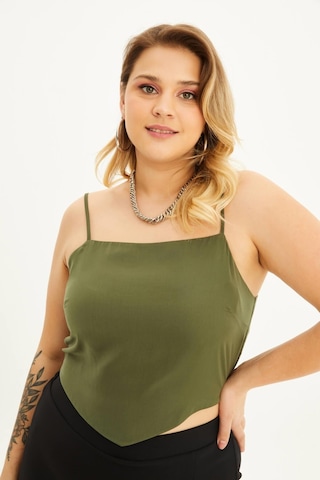 İp Askılı Gipeli Top - Haki