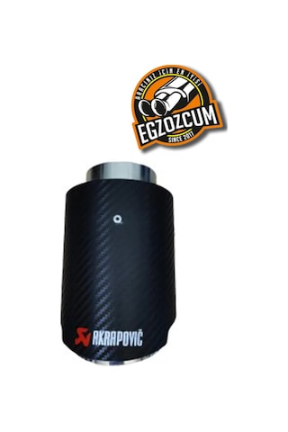 100 Mm Tekli Içi Krom Tek Çıkış Egzoz Ucu Akrapoviç Eksoz