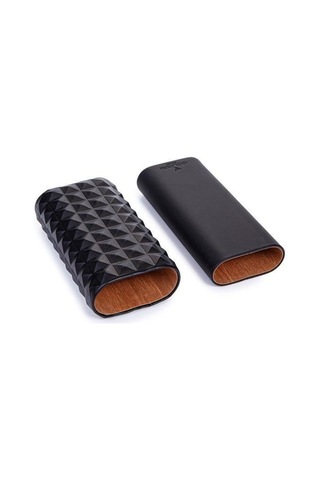 Colibri Quasar Siyah Üçlü Deri Puro Kılıfı 60 Ring
