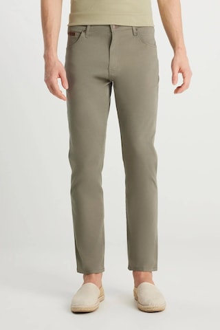 Wrangler Texas Slim Non Denim Pantolon Dusty Olive Çok Renkli
