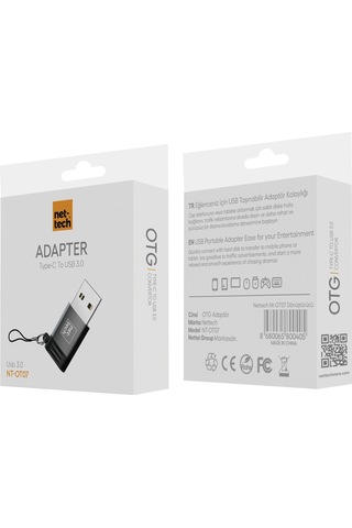 Nettech Nt-ot07 Type-c To Usb Dönüştürücü Siyah