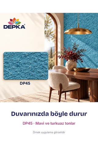 Depka Pamuk Sıva Dp45 2 Kg 7-8 M² İpek Sıva Alternatifi Isı Ve Ses Yalıtımlı Dekoratif Sıva