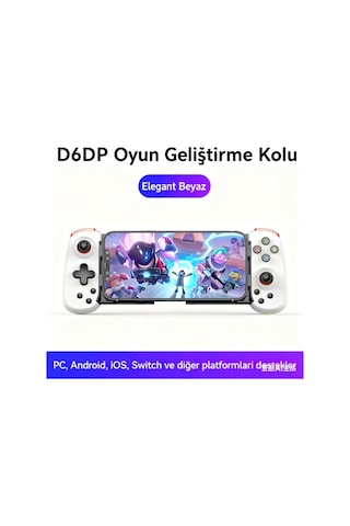 Beyaz Kablosuz Bluetooth Oyun Kumandası - Nintendo Switch, Android, İos, Pc Uyumlu