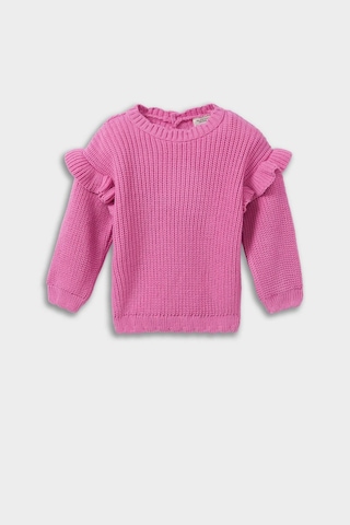 Defacto Kız Bebek Bisiklet Yaka Triko Kazak F2627a525wnpn280 Pembe