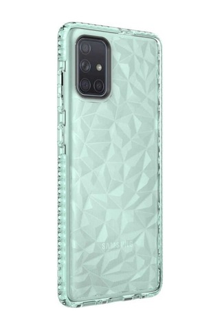 Samsung Uyumlu Galaxy A71 Kılıf Zore Buzz Kapak Yeşil