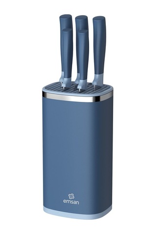 Emsan Royal German Steel Bıçak Seti Mavi