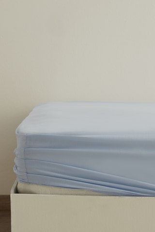 Karaca Home Basic %100 Pamuk King Kişilik Lastikli Çarşaf Mavi