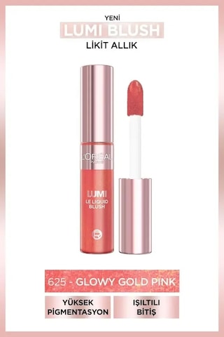 L'oreal Lumi Blush 625 Glowy Gold Pink Allık 1