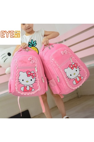 Eyeonme Erkek Ve Kız Sırt Çantası Karikatür Kitty Çocuk Sırt Çantası
