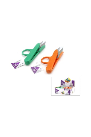 Vigor K-6646 Terzi Tekstil İplik Makası - Mix Renkli- 12'li Paket