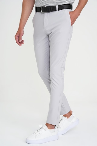 Efor Slim Fit Yan Cepli Esnek Düz Koyu Taş Pamuk Pantolon P 1197 K.Taş