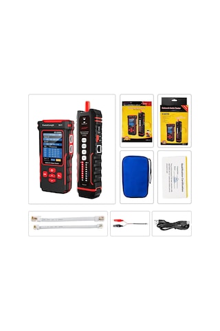 Noyafa Nf-859gk Tdr Ağ Kablosu Test Cihazı Rj45 Rj11 Cat5 Cat6 Poe Vfl 10mw Ip & Ping Test