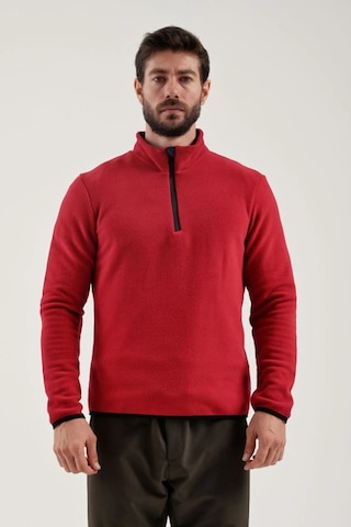 Exuma Men Haf Zip Polar Kırmızı