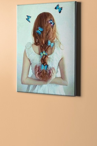 Webstyle Sayılarla Boyama Seti Kasnaklı Yedi Kelebek 50x65 Cm