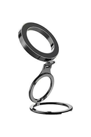 Polham Çift Halkalı Yüzük Tipi Manyetik Standlı Telefon Tutucu, 360 Derece Ayarlanabilir Taşınabilir