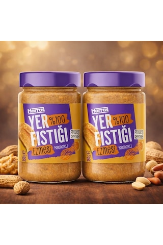 %100 Yer Fıstığı Ezmesi Parçacıklı 350 G X 2 Adet Katkısız, Ilave Şekersiz %100 Yer Fıstığı Ezmesi Parçacıklı 350 G X 2 Adet Katkısız, Ilave Şekersiz