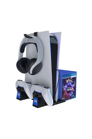 Ipega Pg P5009 Led Gösterge Oyun Hazneli Ps5 Tutucu Şarj Stand