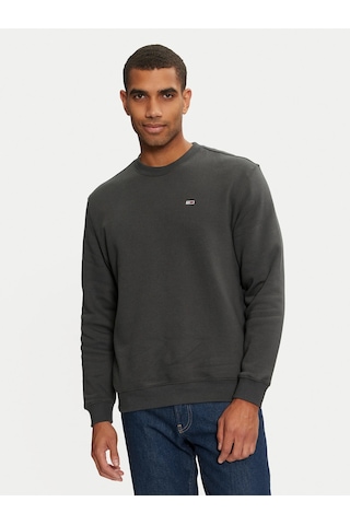 Tommy Hilfiger Tommy Hılfıger Erkek Sweatshırt Dm0dm20741-pub Dm0dm20741-pub Gri Gri