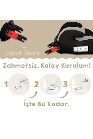 Bonibos Fix 22-36 Kg Booster Yükseltici Siyah