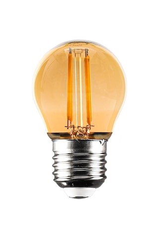 G45 Rustik Led Sarı Top Ampul E27