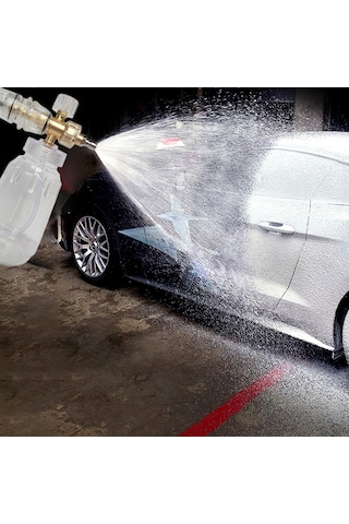 Kosona Ev İçin Yüksek Basınçlı Yıkama Makinesi, 1/4 İnç Pa Kettle, Şeffaf Köpük Potu, Fırça Açısı Ayarlanabilir