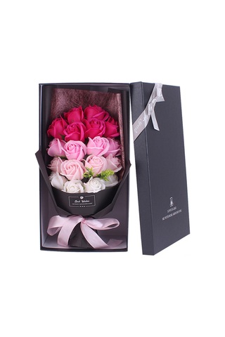 Geeroyoo Renkli Gradyan 18 Adet Sabun Gül Buketi - Romantik Dekor Ve Hediye Seçeneği