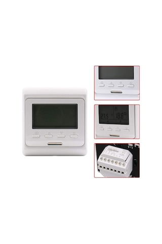 Fastbuy Programlanabilir Yerden Isıtma Termostatı - 16a, Enerji Tasarruflu, Lcd Ekranlı
