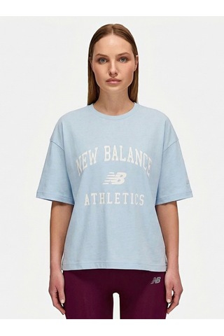 Kadın Nb Lifestyle Women Tshirt Wnt1402-dus Mavi