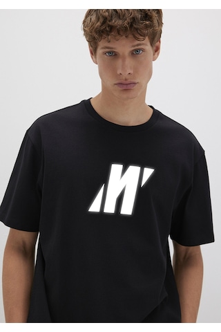 Mavi - Mavi Pro Logo Reflektör Detaylı Siyah Tişört 0613092-900 Siyah