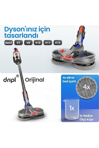 Valkyrie Uyumlu Paspas Başlığı Su Püskürtmeli Mop Başlık V7/v8/v10/v11/v15/gen5 6 Paspaslı